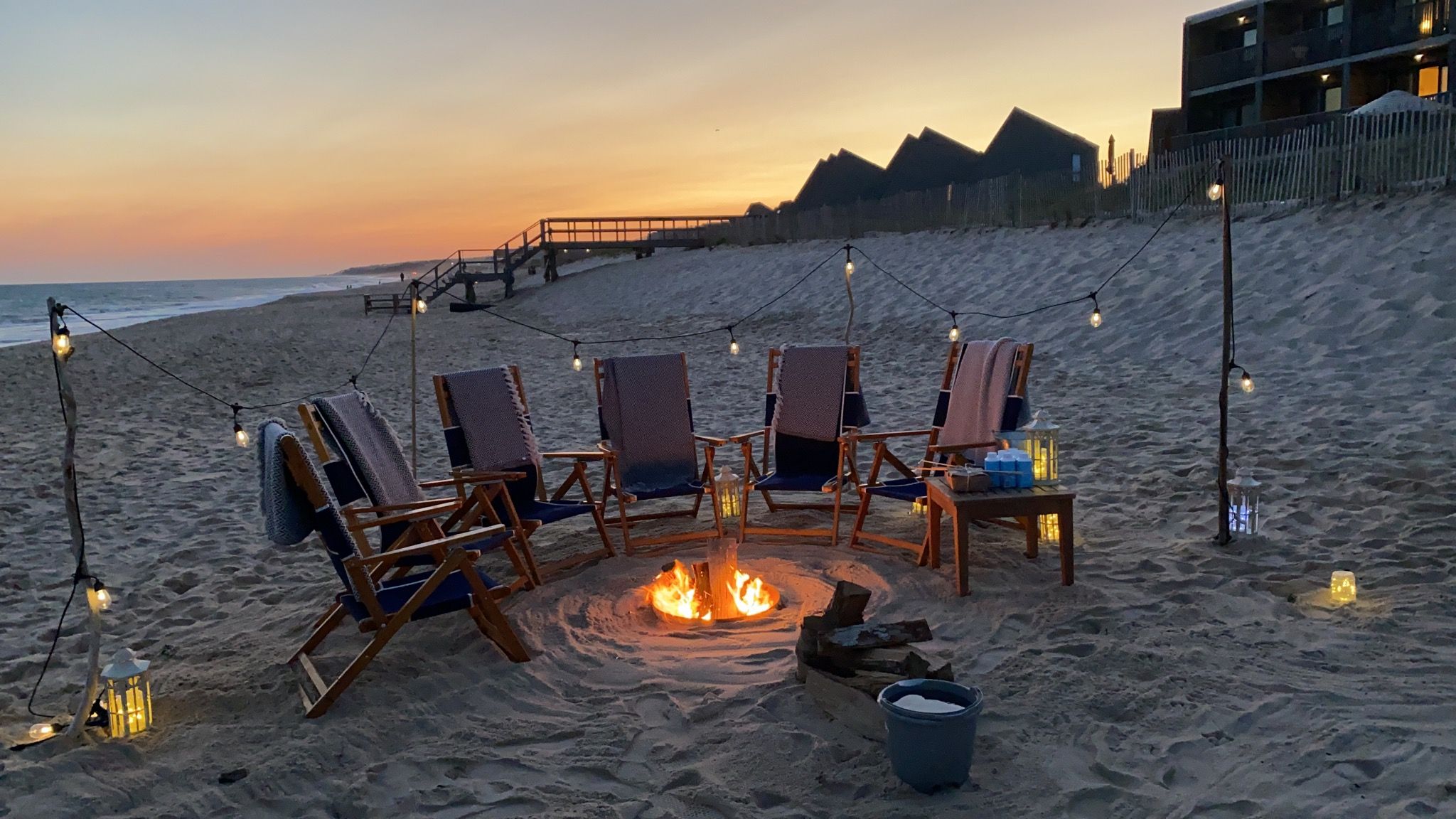 Bonfire on the beach