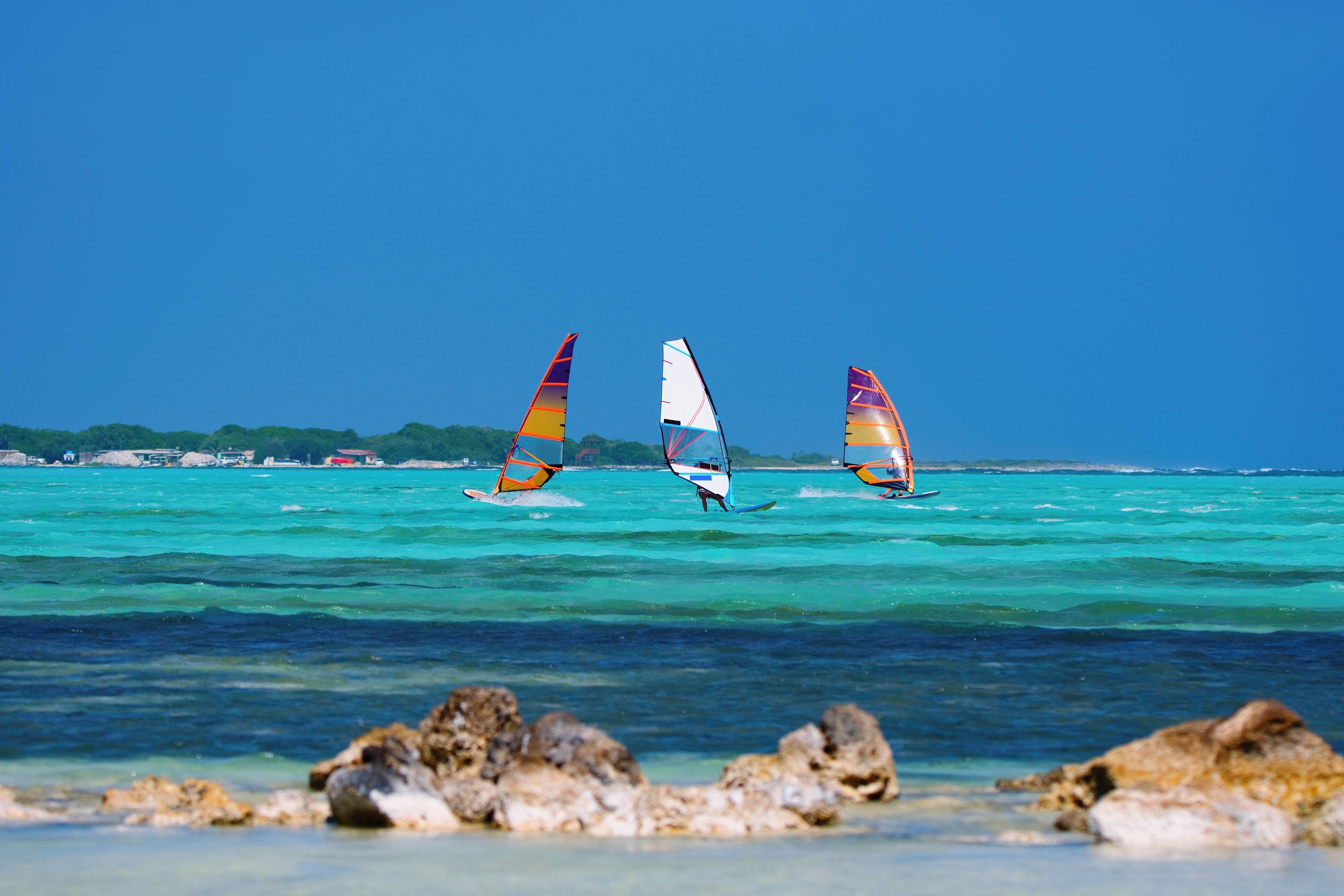 Windsurfing or kiteboarding