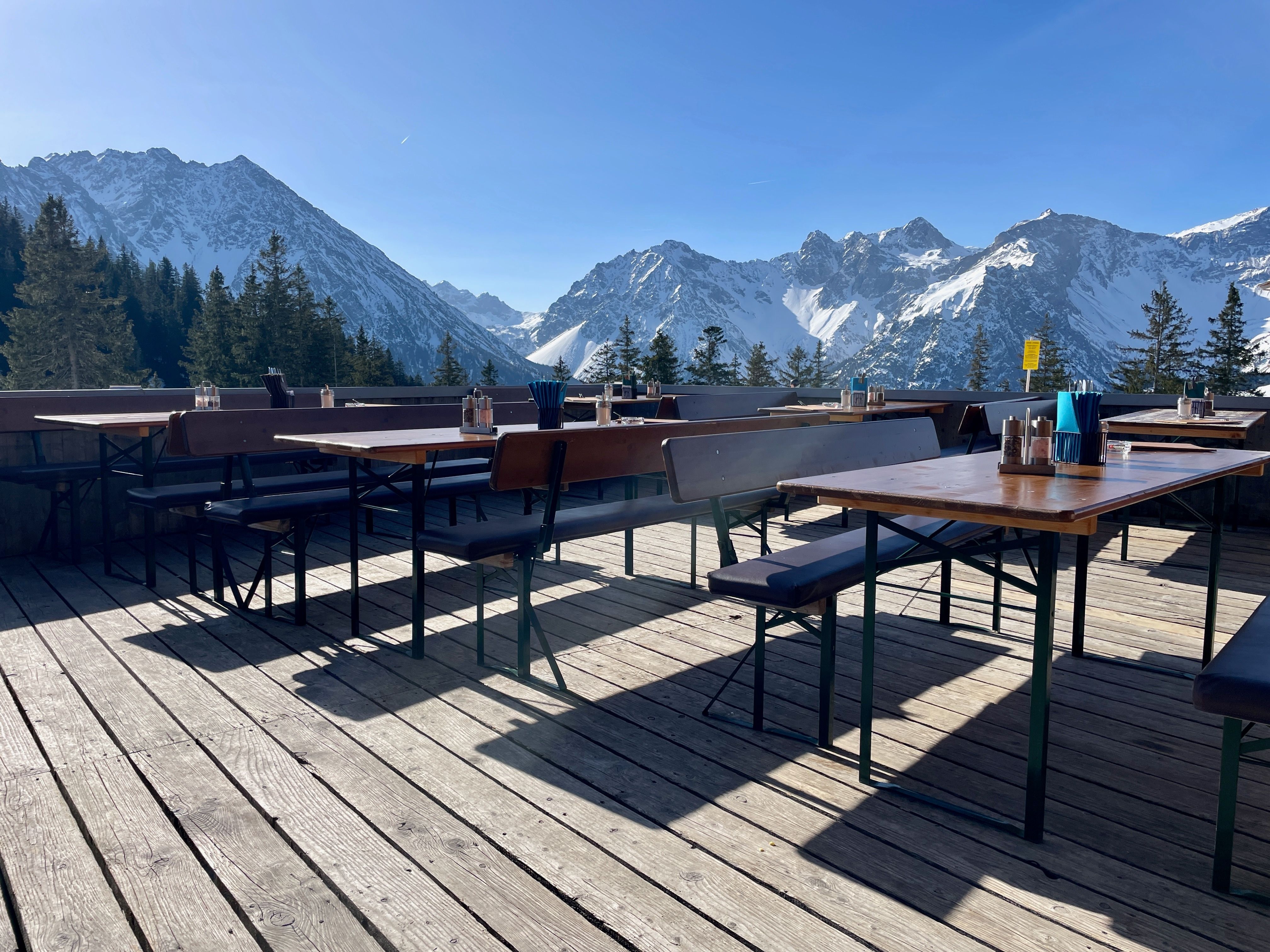 Warm up with lunch at a mid-mountain restaurant