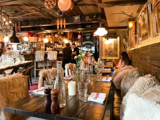 Chic alpine restaurant